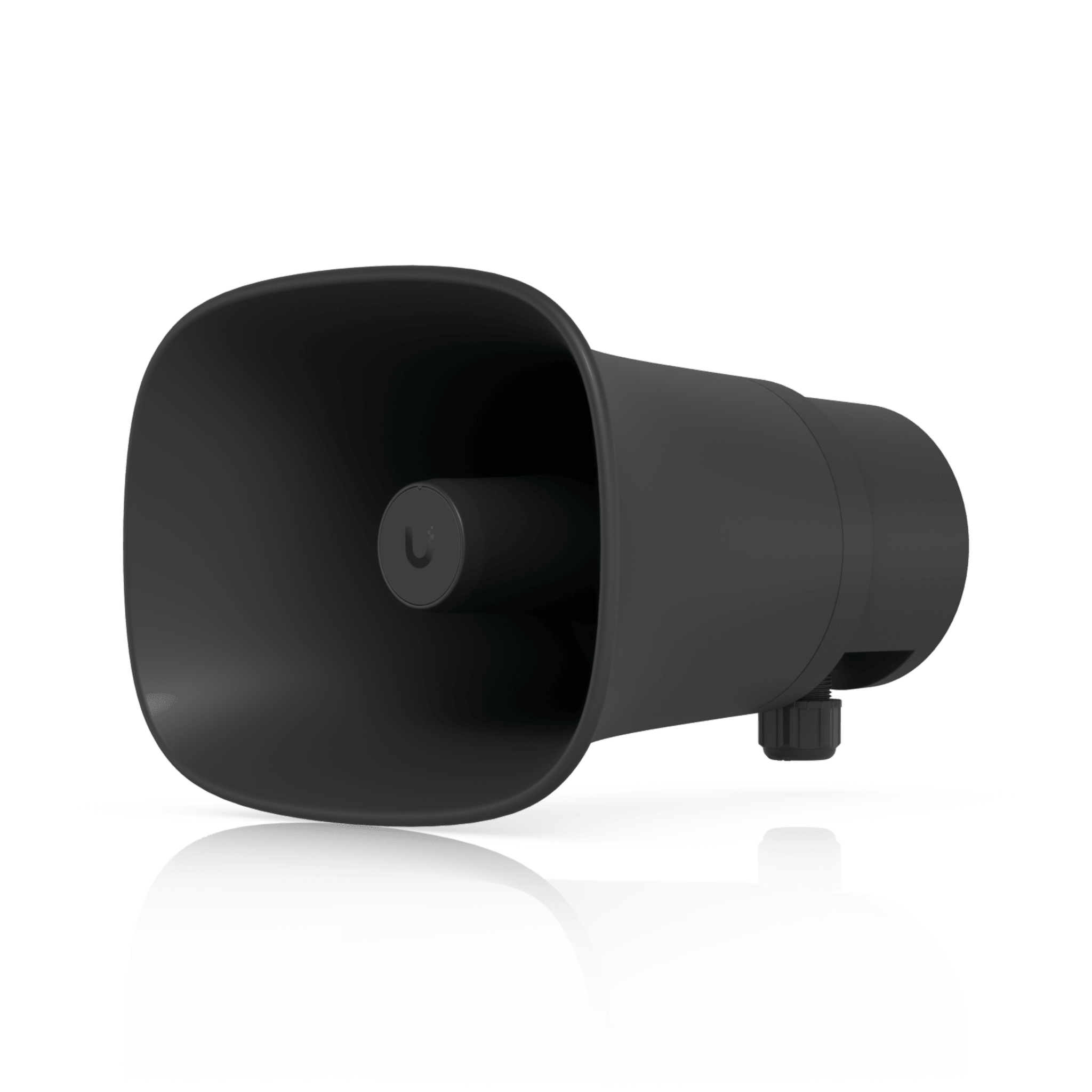 UniFi Protect AI Horn Speaker, Altavoz IP 120 dB, PoE+, Alerta AI Avanzada, Montaje Pared, Esquina y Poste, IP66, Color Negro