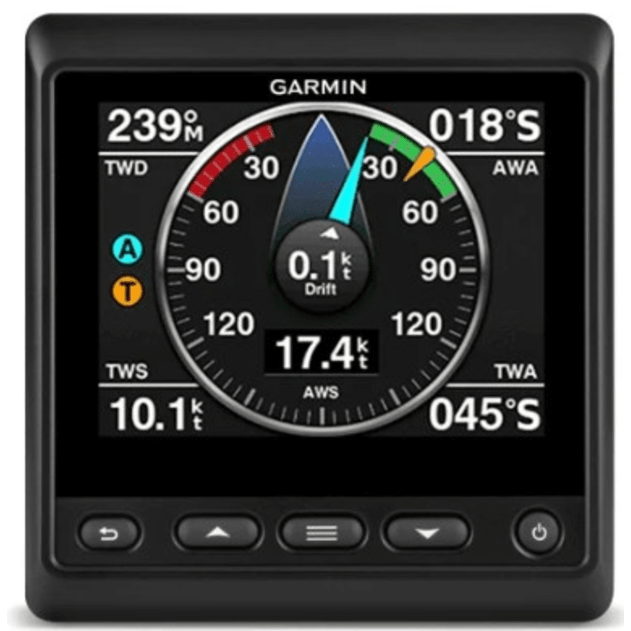 Pantalla Náutica QVGA Color 4" / Resolución 320x240 / Montaje Plano o Empotrado / Vidrio Templado / IPX7 / Compatible NMEA 0183 / Autoencendido / Retroiluminación