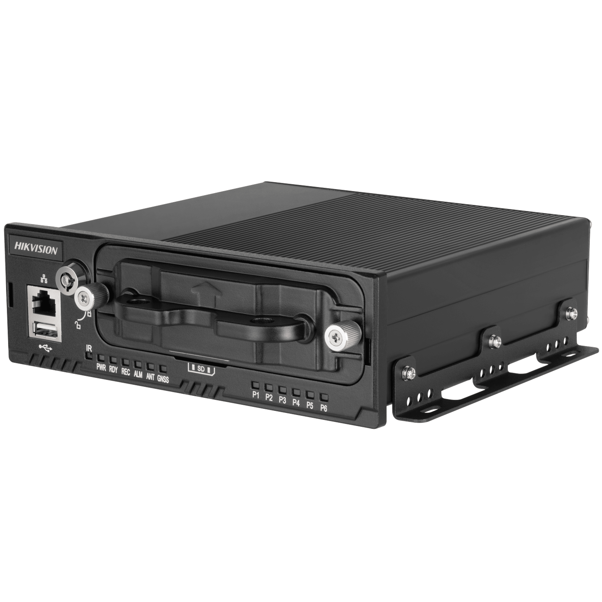 NVR Móvil de 8 Canales de 2 Megapixel / 4 Puertos PoE / 2 Bahías de Disco Duro / Incluye Modulo GPS