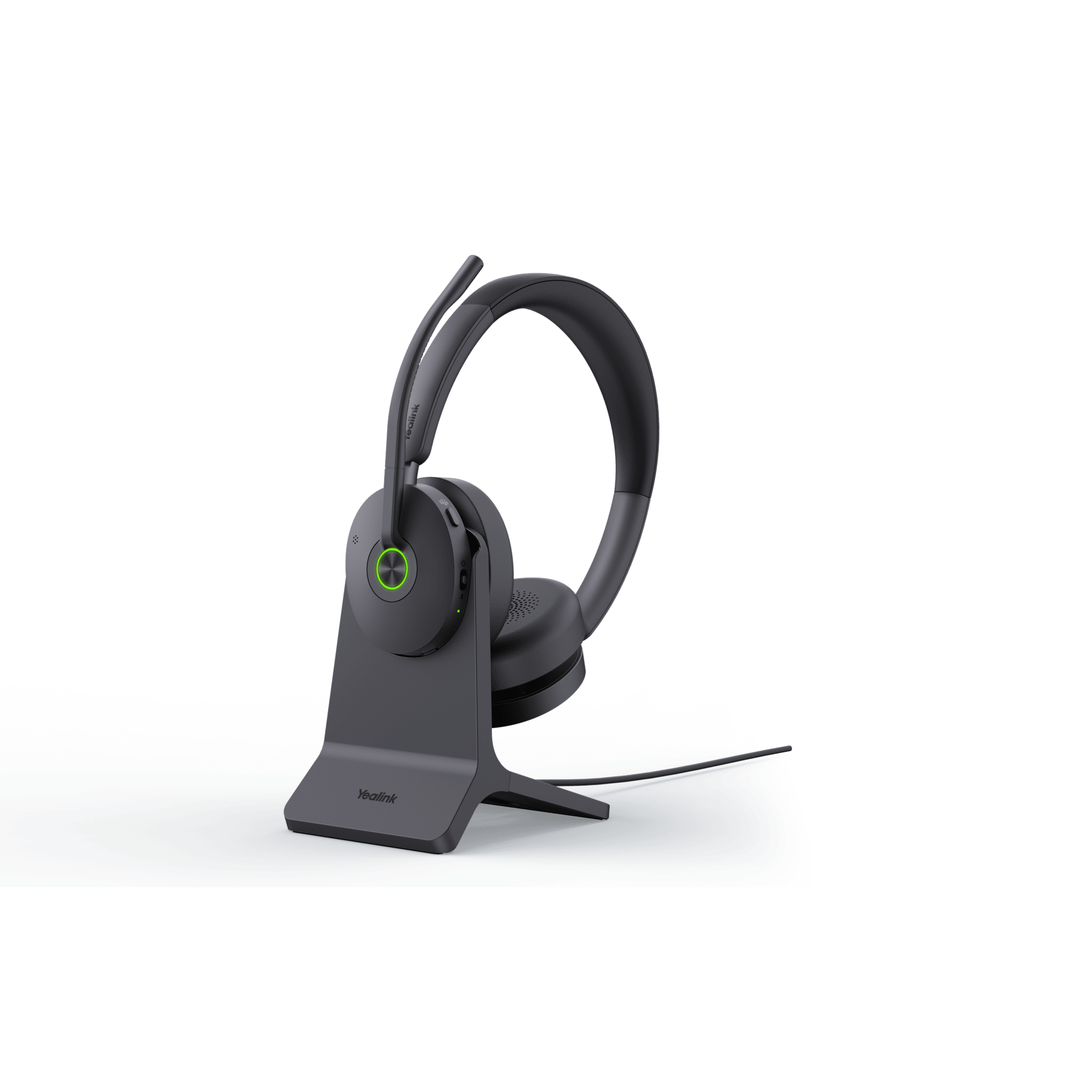 Diadema Bluetooth Yealink BH74 con Cancelación Activa de Ruido Híbrida, Base de Carga y Tecnología Acoustic Shield 3.0.